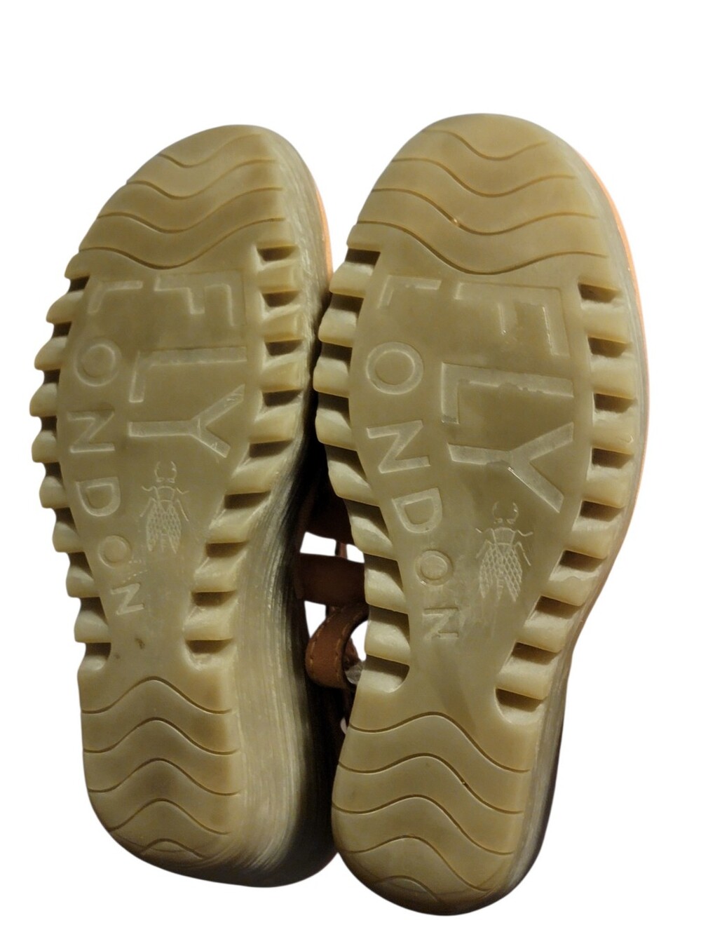 FLY LONDON Yuna Dusty Rose Blush Pink Nubuck Leather Mary Jane Wedges 36 US 5.5 - Picture 7 of 10
